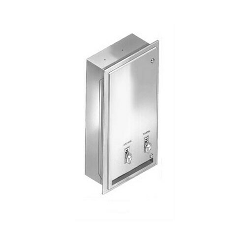 Bradley 401-400000 Recessed Napkin/Tampon Vendor